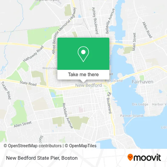 New Bedford State Pier map