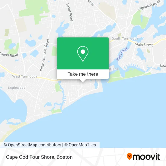Cape Cod Four Shore map