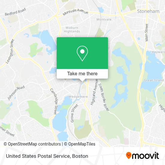 United States Postal Service map