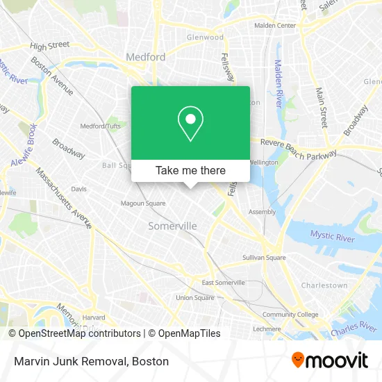 Marvin Junk Removal map