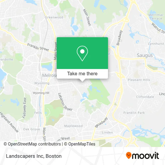 Landscapers Inc map