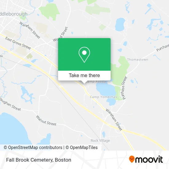 Fall Brook Cemetery map
