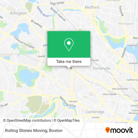 Rolling Stones Moving map