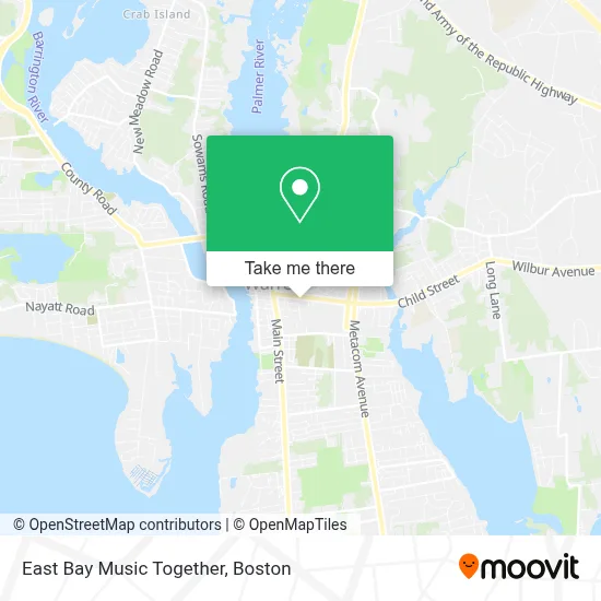 East Bay Music Together map