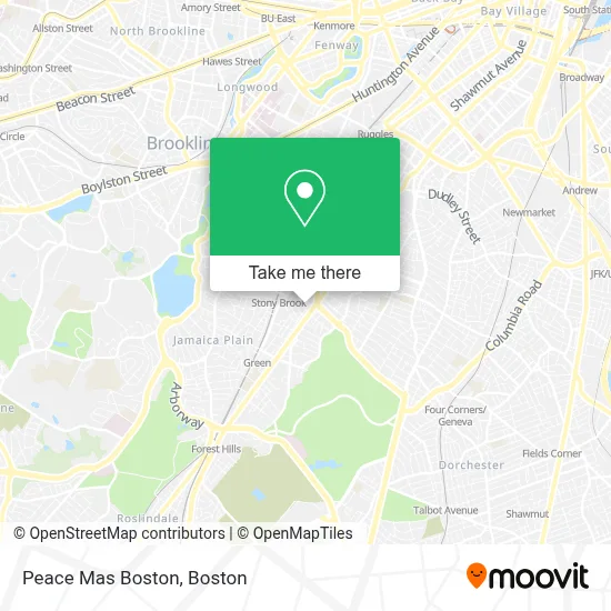Peace Mas Boston map