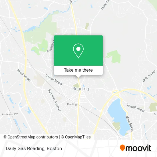 Daily Gas Reading map