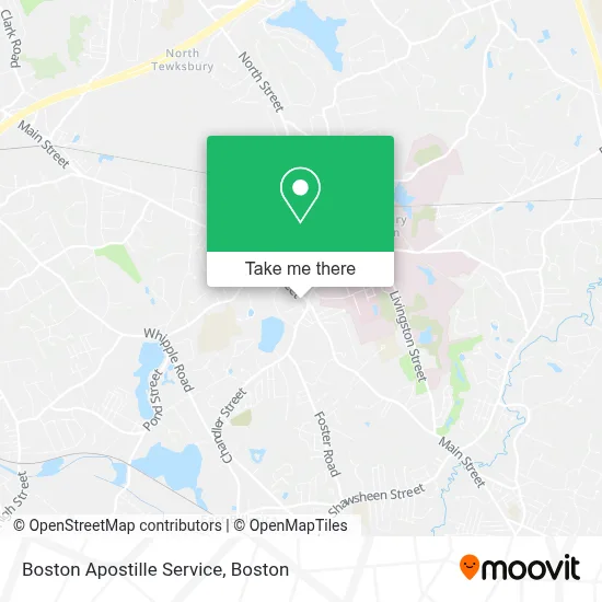 Boston Apostille Service map