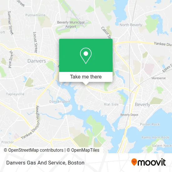 Danvers Gas And Service map