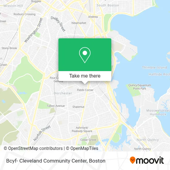 Bcyf- Cleveland Community Center map
