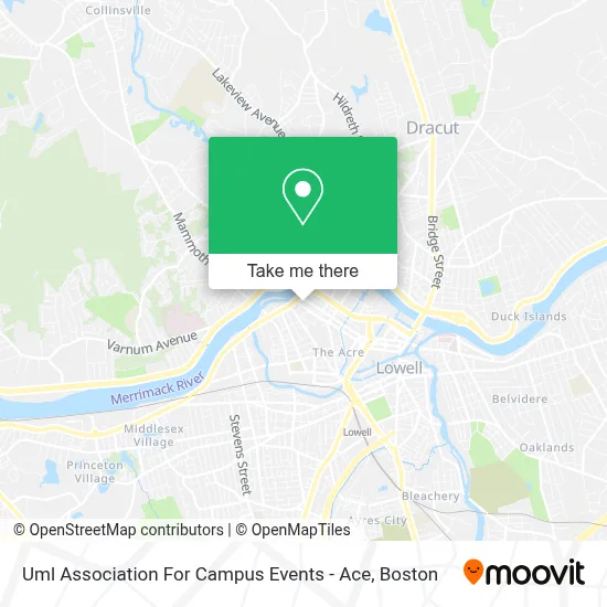 Uml Association For Campus Events - Ace map
