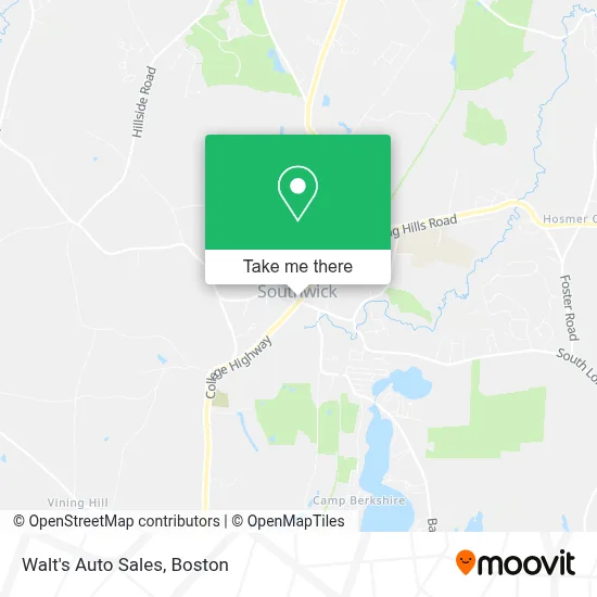 Walt's Auto Sales map