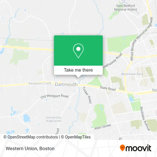 Western Union map