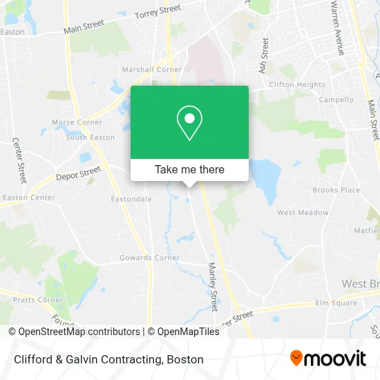 Clifford & Galvin Contracting map