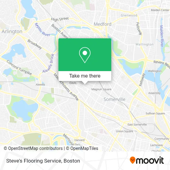 Steve's Flooring Service map