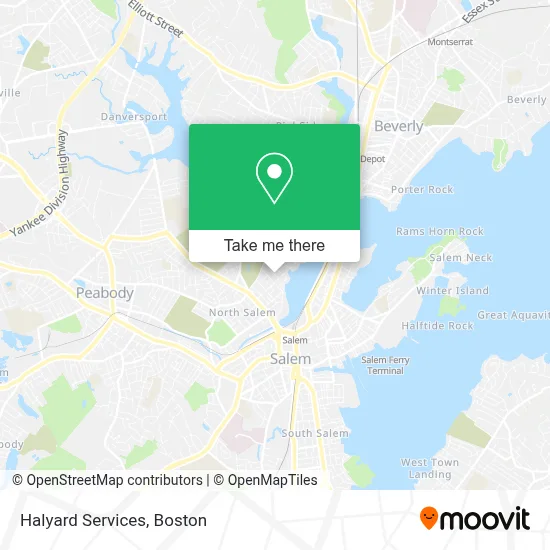 Halyard Services map