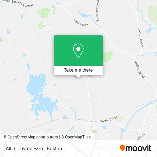 All In Thyme Farm map
