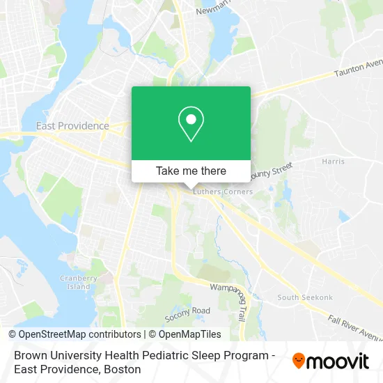 Brown University Health Pediatric Sleep Program - East Providence map