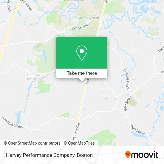 Harvey Performance Company map