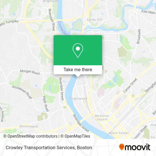 Crowley Transportation Services map