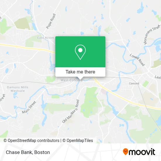 Chase Bank map