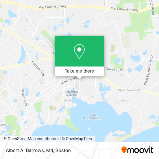 Albert A. Barrows, Md map