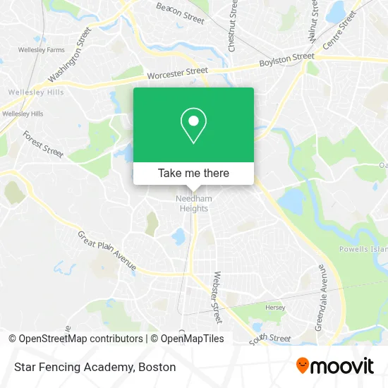 Star Fencing Academy map