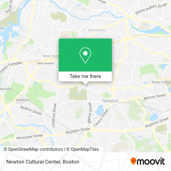 Newton Cultural Center map