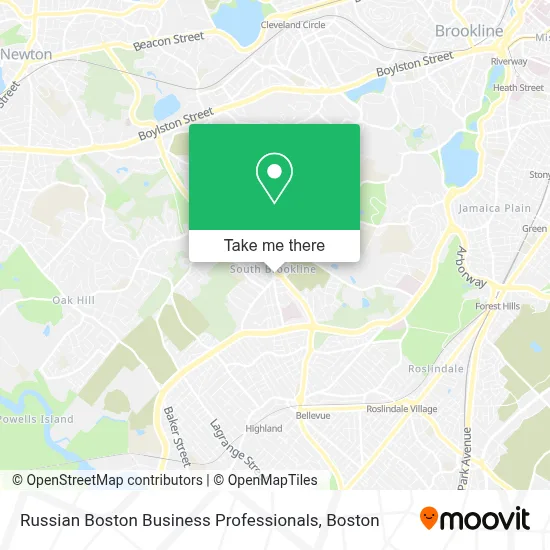 Russian Boston Business Professionals map