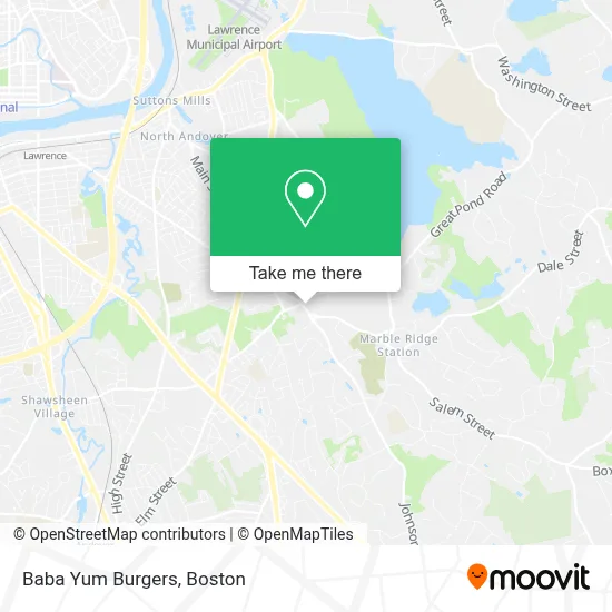 Baba Yum Burgers map