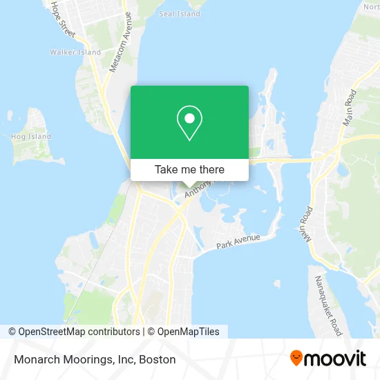 Monarch Moorings, Inc map