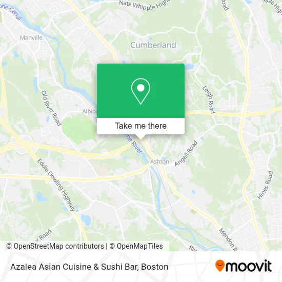 Azalea Asian Cuisine & Sushi Bar map