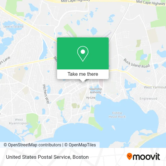 United States Postal Service map