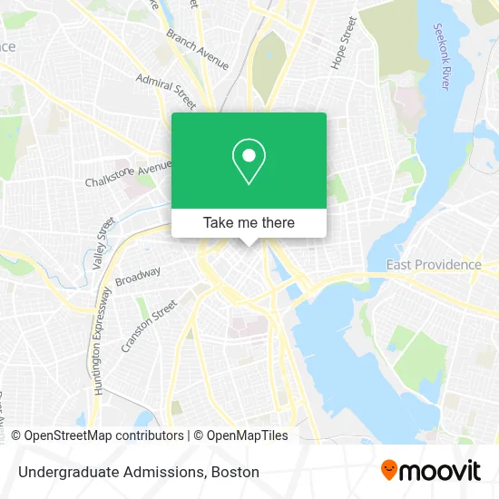 Undergraduate Admissions map