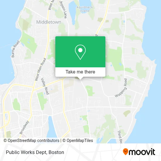 Public Works Dept map