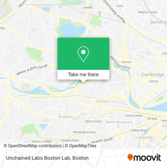 Unchained Labs Boston Lab map
