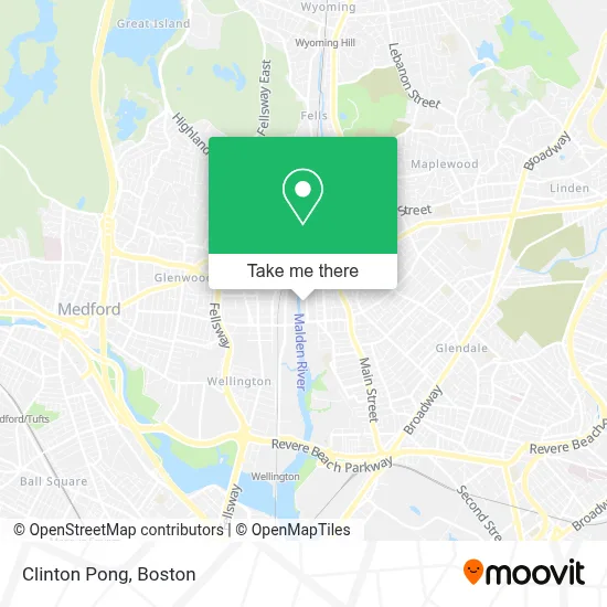 Clinton Pong map