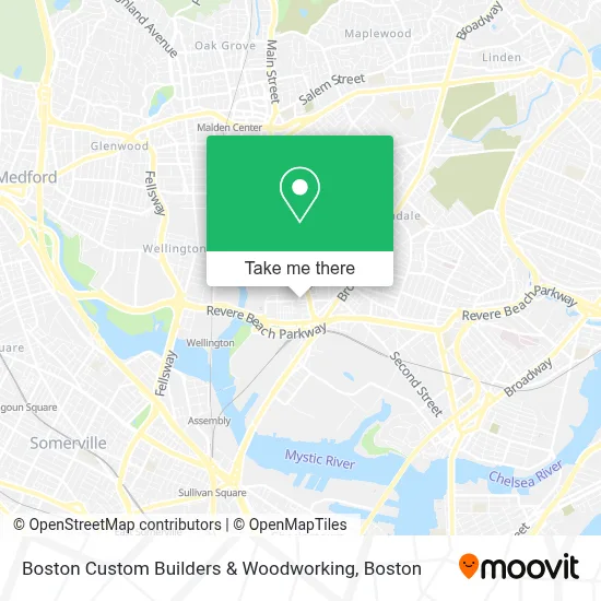 Boston Custom Builders & Woodworking map