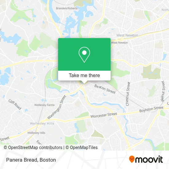 Panera Bread map