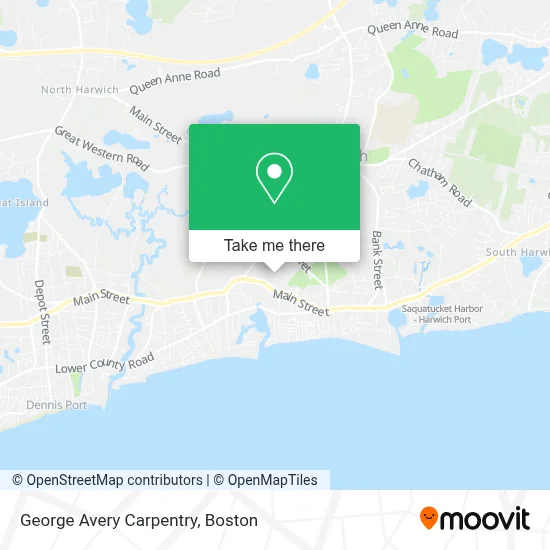 George Avery Carpentry map