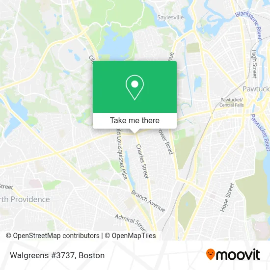 Walgreens #3737 map