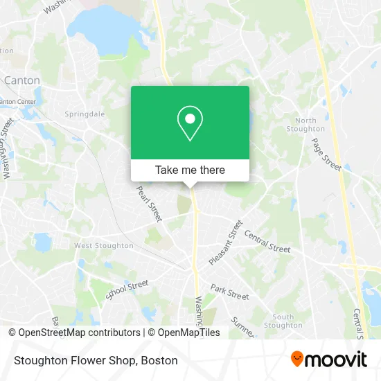 Stoughton Flower Shop map