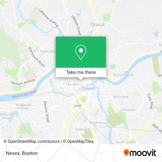 Nevex map