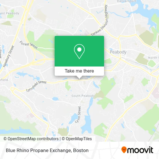 Blue Rhino Propane Exchange map
