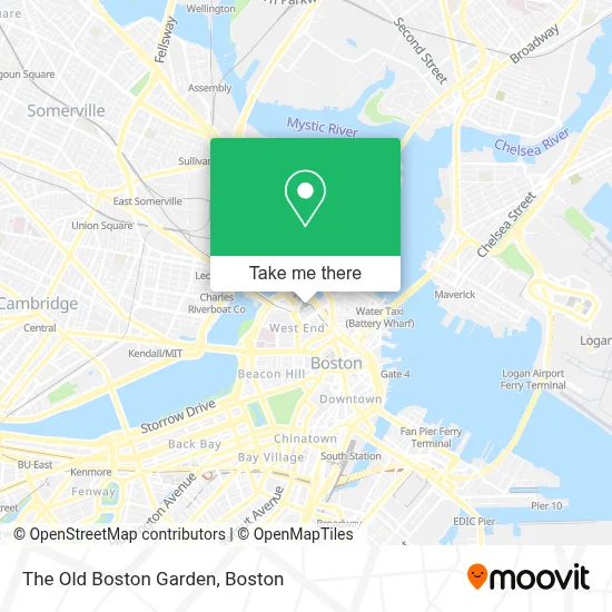 The Old Boston Garden map