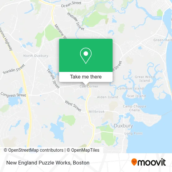 New England Puzzle Works map