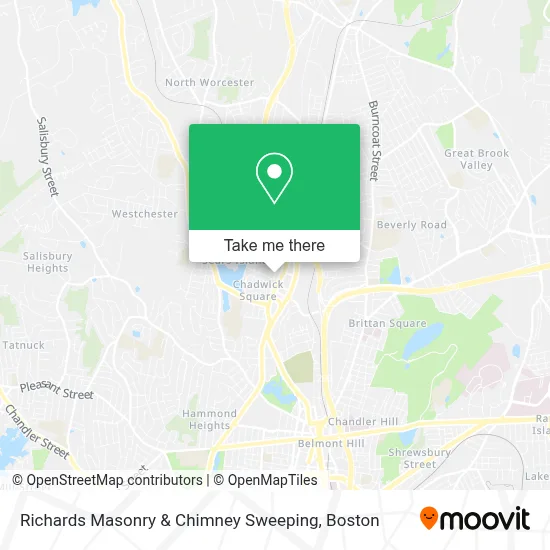 Richards Masonry & Chimney Sweeping map