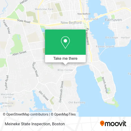 Meineke State Inspection map