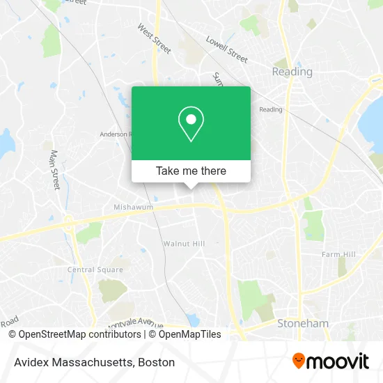 Avidex Massachusetts map