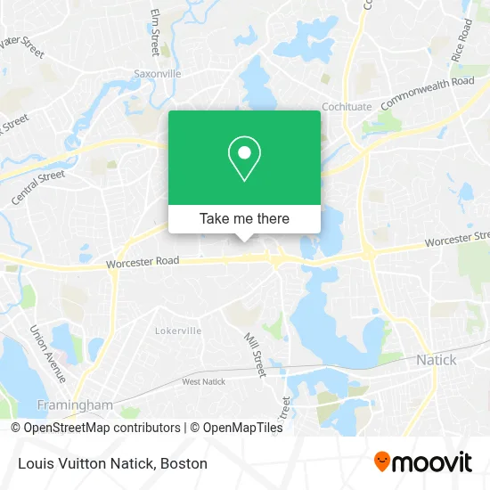 Louis Vuitton Natick map