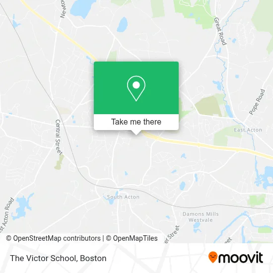 The Victor School map